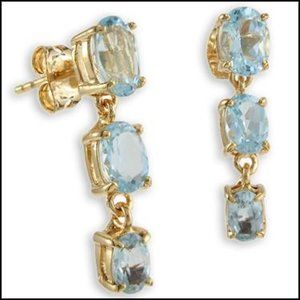 Blue Topaz Earrings